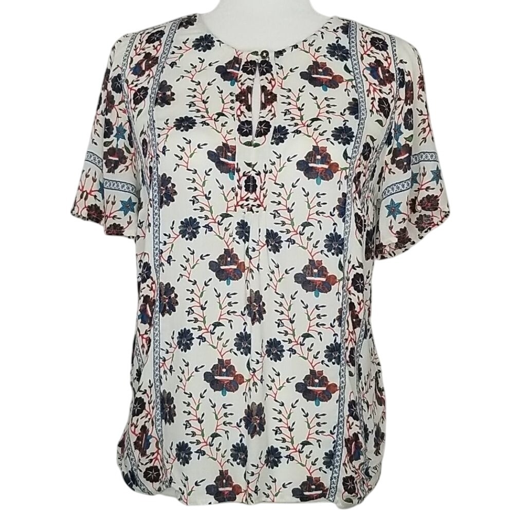 Lucky Brand Floral Short Sleeve Top‎